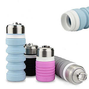Bouteille d'eau pliable en silicone pour le sport, en promotion - Product Image 1