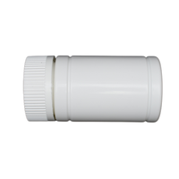 Bouteille pharmaceutique en HDPE blanc de 120ml | Bouchon résistant aux enfants (CRC) pour pilule de médecine orale solide | Couleurs personnalisées disponibles
