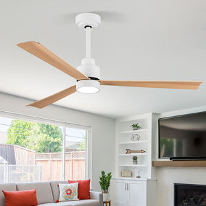 Ventilador de Techo Moderno Industrial de ABS con Luz LED, 5 Aspas, Control Remoto Inteligente, 6 Velocidades, Motor DC Puro, 3 Aspas, Regulable, Gran Tamaño, para Sala de Estar - Product Image 5