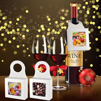 Mini boîtes cadeaux en carton kraft avec fenêtre ronde pour savon fait maison, friandises, pâtisserie, bonbons