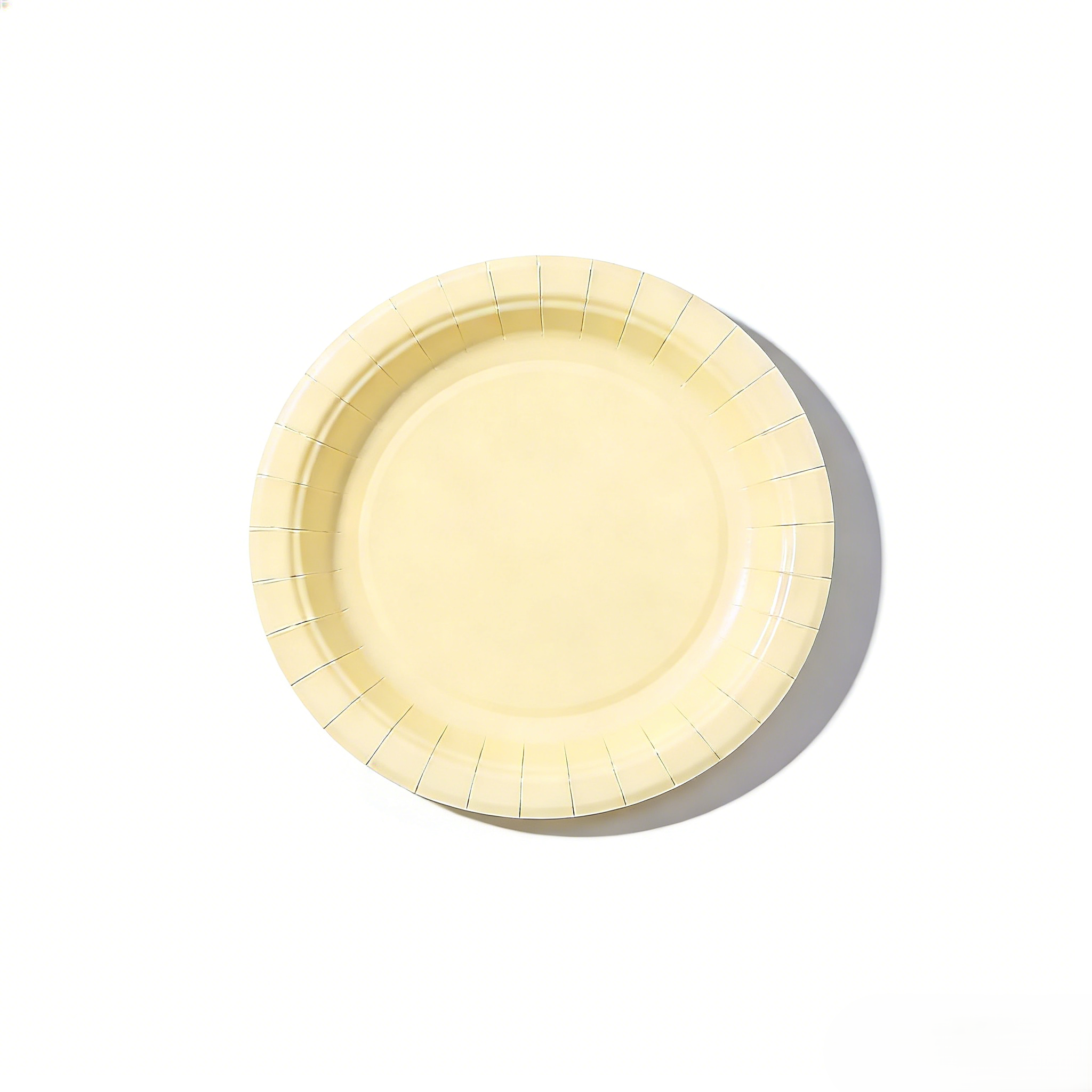 Plato de papel de 7 pulgadas * 10 piezas * Beige