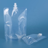 Pochette Souple Transparente Debout avec Bec Verseur Qualité Alimentaire Personnalisable pour Liquide