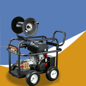 High Pressure Fuel Sewer Cleaning Pipe Drain Cleaning Machine Sewer Jetter 180-800 <b>bar</b> Drain Cleaner - Product Image 2