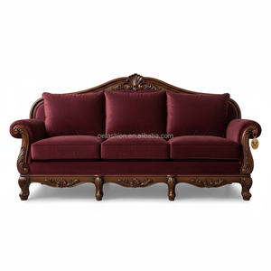 <span class=keywords><strong>Tavolo</strong></span> <span class=keywords><strong>da</strong></span> Conferenza di Lusso OE FASHION in Legno Massello Intagliato a Mano con Triplo Piedistallo e Piano Impiallacciato per Sale Riunioni di Hotel - Product Image 3