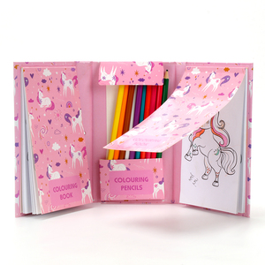 ערכת צביעה אקולוגית, קלת משקל וניידת, עפרונות צביעה עשה זאת בעצמך, ספר ציור לילדים, מתנה יצירתית לחג - Product Image 3