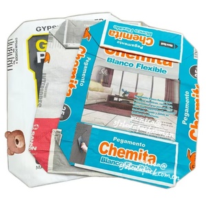 Sacs en plastique tissé PP personnalisés pour adhésif à carrelage, 15, 20, <span class=keywords><strong>25</strong></span> <span class=keywords><strong>kg</strong></span>, vides, pour enduit mural - Product Image 1