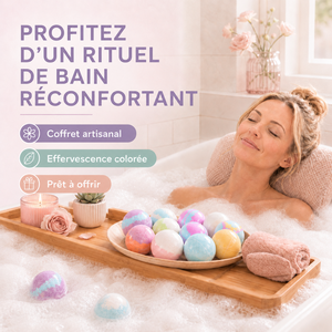 Bombes de bain de haute qualité, 12 pièces, colorées, effervescentes, pour une immersion relaxante, un soin nourrissant, adoucissent la peau, arôme agréable, expérience spa. - Product Image 3