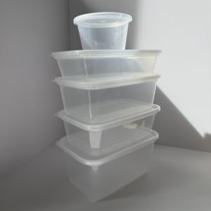 उच्च गुणवत्ता वाले डिस्पोजेबल आयताकार पीपी प्लास्टिक लंच बॉक्स खाद्य भंडारण के लिए सुविधाजनक आयताकार कंटेनर - Product Image 1