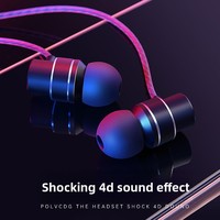 Headphone In-Ear Logam Bass Berat 3.5mm Mikrofon Tuning Kontrol In-line Driver 10mm Kabel 1.2m-Pinduoduos Trendy Flash-sale