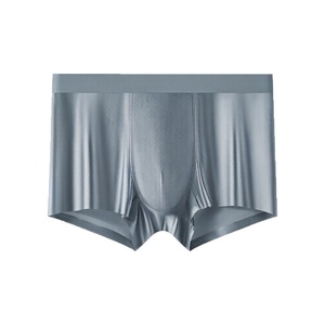 Sous-vêtements en soie tricotée pour <span class=keywords><strong>homme</strong></span>, satin <span class=keywords><strong>de</strong></span> luxe <span class=keywords><strong>l</strong></span>éger, soyeux, respirant, sensation <span class=keywords><strong>de</strong></span> peau nue, taille mi-haute, haut <span class=keywords><strong>de</strong></span> gamme - Product Image 6