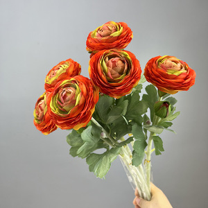 Ranúnculo Asiático Artificial de Alta Simulación con 2 Cabezas, 49 cm, para Decoración de Bodas y Hogar - Product Image 2