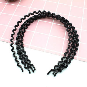 <span class=keywords><strong>PL</strong></span>ベーシックシンプル黒髪バンド大人のウェイビーヘアアクセサリー洗髪クリップ - Product Image 5