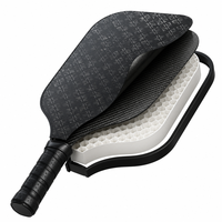 Raquette de pickleball Lingjun style cyberpunk 16 mm en fibre de carbone T700 surface brute Pro, norme USAPA, logo personnalisé, vente en gros