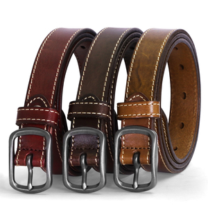 M350291BF Nuevo cinturón retro <span class=keywords><strong>de</strong></span> <span class=keywords><strong>cuero</strong></span> genuino para hombre y mujer, accesorio informal <span class=keywords><strong>de</strong></span> mezclilla <span class=keywords><strong>con</strong></span> primera capa <span class=keywords><strong>de</strong></span> piel <span class=keywords><strong>de</strong></span> vaca pura - Product Image 1