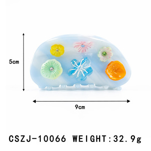 YIY - Pinza <span class=keywords><strong>de</strong></span> Pelo <span class=keywords><strong>de</strong></span> Acetato <span class=keywords><strong>de</strong></span> 9 cm, Estilo Coreano, a la Moda, en Colores Macaron, Pinzas <span class=keywords><strong>de</strong></span> Pelo Personalizadas, Accesorios para el Cabello - Product Image 2