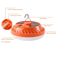 Lampe de camping portable d'extérieur haute luminosité 50W 100W 200W, rechargeable par USB et solaire, ampoule LED d'urgence