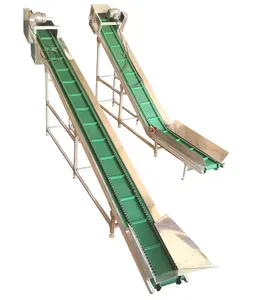 Climbing Inclined conveyor Belt Assembly Line Material Hopper Production Line Grain Conveyor