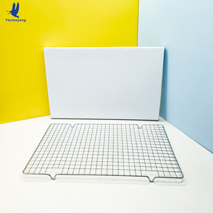 Chiffon Cake Cooling Rack <b>Silver</b> Rectangular Reusable Baking Tool for Cake Cooling - Product Image 1