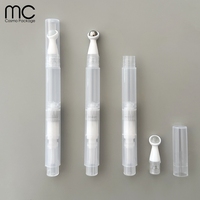 C201 + B43 B43M 2ml Brillant À Lèvres Tube Cuticule Huile Vernis À Ongles Accessoires De Maquillage Conteneur Cosmétique Vide Cliquez Stylo avec Balle De Massage