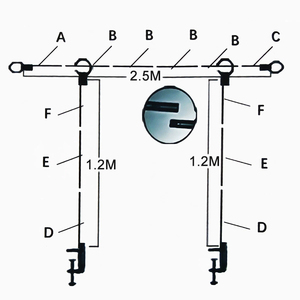 Support de table réglable en métal <span class=keywords><strong>noir</strong></span> avec barre carrée 1*2.8M pour <span class=keywords><strong>arche</strong></span> de ballons et de fleurs DIY écologique pour fêtes, anniversaires, mariages, Noël - Product Image 5