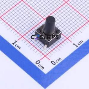 GT-TC089C-H095-L1 Tactile Switch SMD-4P,6x6mm Switch Single Pole Single Throw Round Button 1N Vertical Mount - Product Image 1