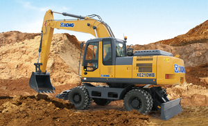 Gebruikt fabrieksmodel 21 ton giekwielgraafmachine XE210WB met goede prijs - Product Image 6