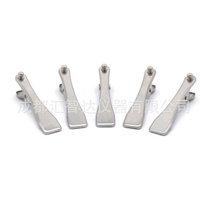 Clips d'électrodes ECG vétérinaires Huizhida 59 mm, cuivre plaqué nickel, double fonction, pour moniteur - Product Image 2