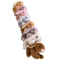 Nouvel arrivage de lapin en peluche doux et couché, cadeau de fête d'anniversaire pour enfants, poupée lapin en peluche pour décoration de la maison