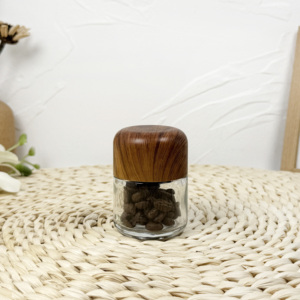 เหยือกแก้วใสพร้อมฝาปิดกันเด็กภาชนะเข้มข้นสีดำด้านใส - Product Image 2