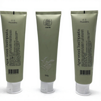 Tube cosmétique personnalisé OEM souple 100g en aluminium/plastique avec impression numérique, emballage LXD852, tube de dentifrice blanc à capuchon rabattable
