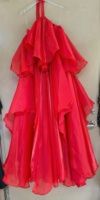 Robes décontractées longues pour femmes OUDINA, élégantes, couleur bonbon, style halter, satin plissé, grandes tailles