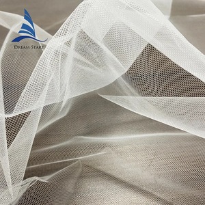 Thời Trang Cao Trắng Vải Tuyn Vải 100% <span class=keywords><strong>Nylon</strong></span> Đau Lưới Lưới Cho Đám Cưới Các Bên Mềm Căng Dệt Kim Đồng Bằng Mô Hình Cô Gái 'Dresses - Product Image 2