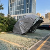 Abri de voiture pliable et verrouillable pour SUV, moderne, portable, avec structure en fer, imperméable, pour extérieur, auvent, abri de jardin