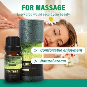 FATAZEN 10ml huile d'arbre à thé naturelle 100% pure presse à froid huile essentielle corps miroitant bain Massage huile corporelle - Product Image 2
