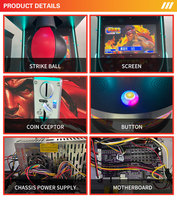 Machine de boxe commerciale à monnayeur, jeu d'arcade de boxe, testeur de force de frappe pour centre de jeux, certifiée CE