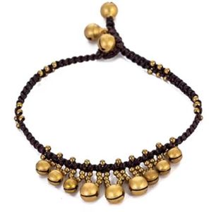 Nuovi Cavigliere Estivi Bohemien 2023 con Campanelli in Ottone per Donna, Minimalisti, Intrecciati a Mano con Perline in Rame, Anti-Appannamento, per Piedi Nudi - Product Image 1