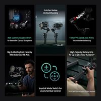 Nouveau stabilisateur portable DJI RS 4 2e génération pour prise de vue verticale native, avec bras d'axe recouverts de téflon pour un équilibrage plus fluide