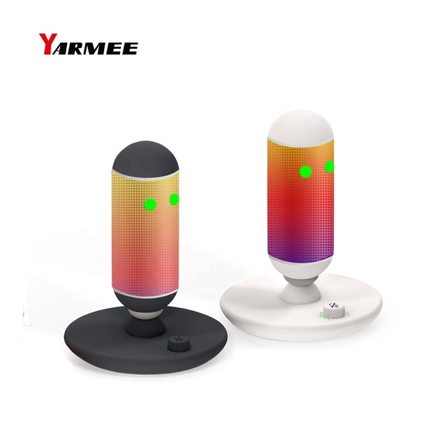 RGB Lighted Gaming Condenser Microphone Wired Metal USB for Computer Smart Phones Recording Communication
