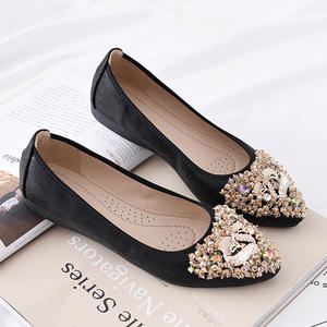 Nuovo arrivo Ballerina elegante lussuoso Business scarpe a punta Casual da donna <span class=keywords><strong>ballerine</strong></span> Slip on scarpe da donna - Product Image 1