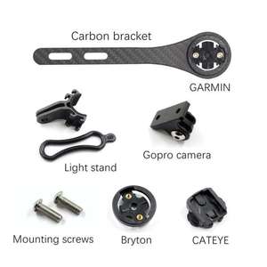 <span class=keywords><strong>Support</strong></span> d'ordinateur de vélo en fibre de carbone pour <span class=keywords><strong>Garmin</strong></span> Gopro Wahoo Bryton Light Stand - Product Image 2