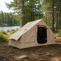 Tente Gonflable Durable 3x2.1x2m en Oxford 210D Kaki – Chambre de Glamping Étanche de Qualité Professionnelle pour Aventure de Camping de Luxe