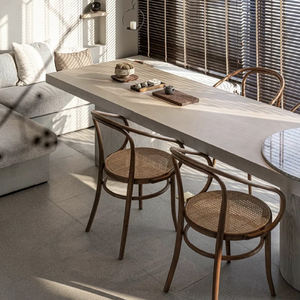 Fauteuil en rotin courbé en bois massif de style Thonet en gros avec siège en cannage pour meubles de salle à manger et de café - Product Image 1