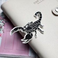 Autocollant exquise broderie réaliste chauves-souris scorpion araignée Patch pour la décoration