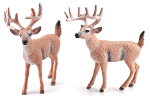 ของเล่นเด็กเพื่อการศึกษา ตุ๊กตาสัตว์ป่าขนาดเล็ก ทำจากพลาสติก รูปแบบกวาง สุนัขจิ้งจอก ช้าง ยีราฟ เสือ ม้าลาย สิงโต ของเล่นจำลองสัตว์ป่าในสวนสัตว์ รูปแบบสมจริง - Product Image 6