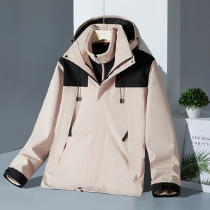 男女山地防水夹克户外防风连帽夹克情侣跑步徒步雨衣 - Product Image 5