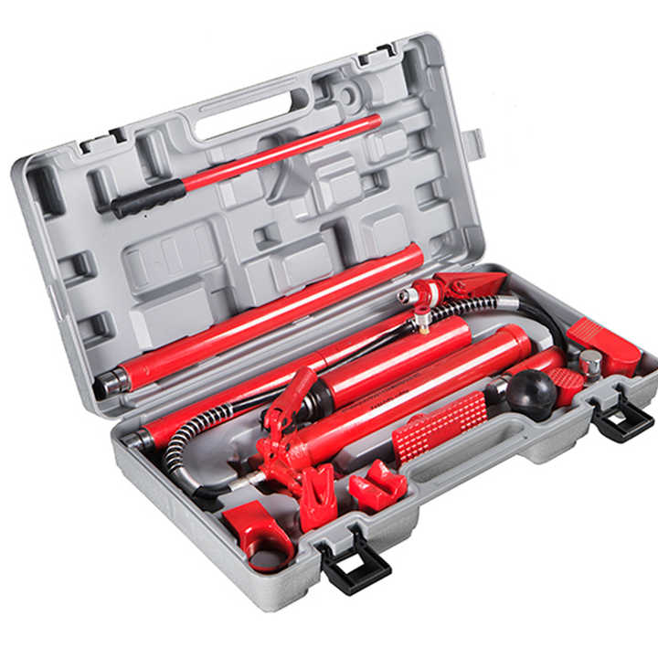 10 Ton Porta Power Kit, 15-pcs Hydraulic Ram Auto Body Frame Repair Ki 10 Ton Porta Power Kit, 15-pcs Hydraulic Ram Auto Body Frame Repair Ki
