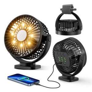 Golf Cart Fan USB Rechargeable Magnetic Mount Brushless Motor 12H Battery For Car Yacht Outdoor Use - Product Image 5