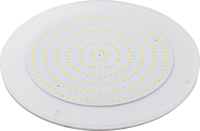 Lampe de piscine RGB étanche IP68 260 mm, corps en résine, blanc, 12 V, à fixation murale pour éclairage paysager de piscine