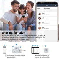Module Relais Intelligent Tuya Alexa avec Minuteur, Interrupteur Mural Wi-Fi+RF 16A, Compatible Google Home et Application Smart Life, Télécommande