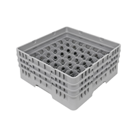 Boîte de rangement en plastique à 49 compartiments avec séparateurs pour l'affichage de boissons en bouteille, commande en gros QS, logo personnalisé disponible pour les caisses d'hôtellerie